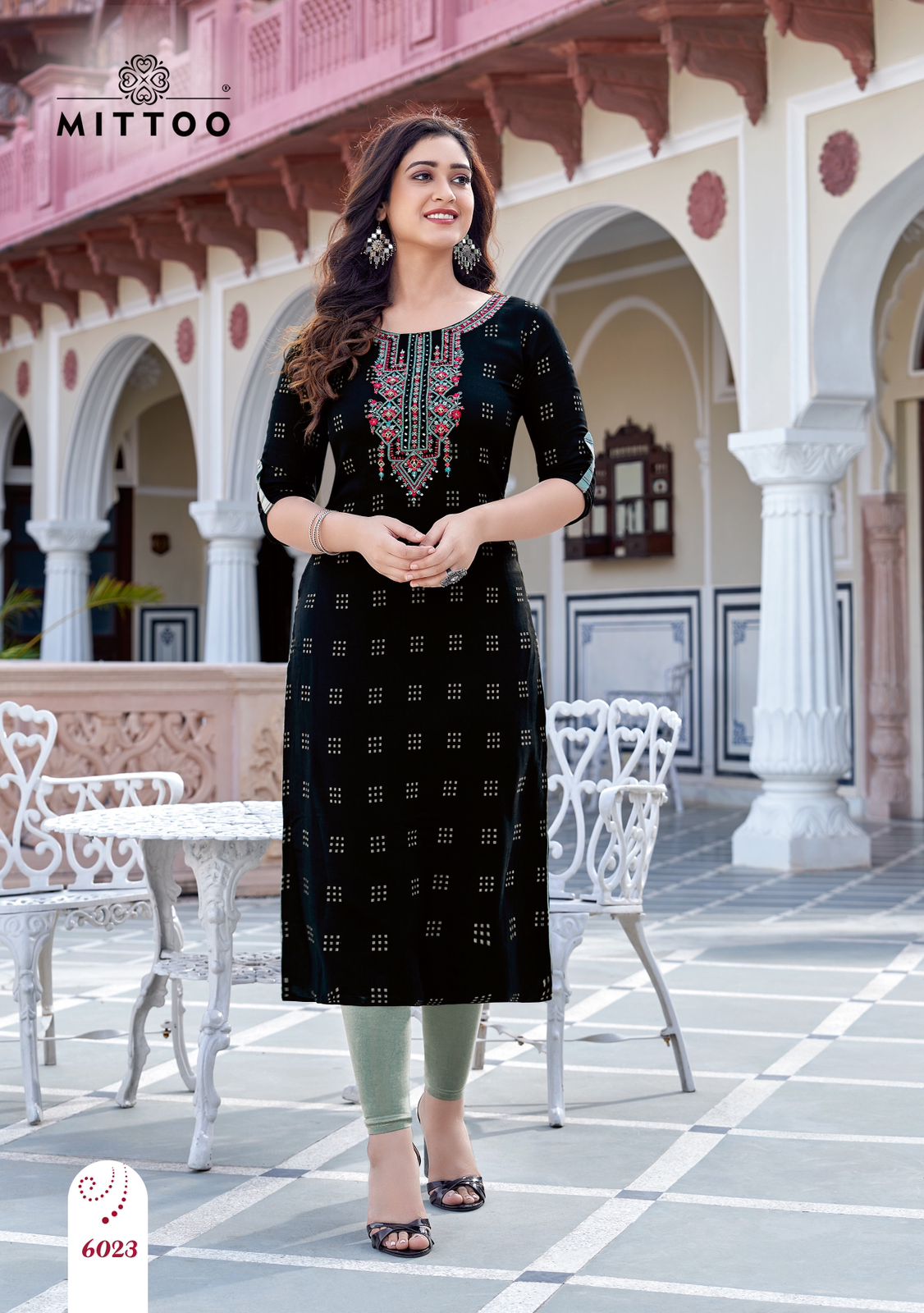 Bandhan Vol 4 By Mittoo Rayon Printed Embroidery Kurtis Wholesale Clothing Suppliers In India